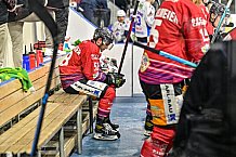 Herren, Eishockey, Oberliga-Süd, Saison 2021-2022, Playoffs, Spiel 2, Deggendorfer SC - EC Hannover Indians,  19.03.2022