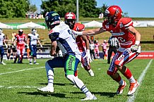 American Football, Herren, Shark Water GFL, Saison 2022, Straubing Spiders -  Mecenaries Marburg, 02.07.2022