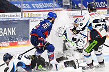 Eishockey, Herren, DEL, Saison 2020-2021, Playoff Viertelfinale Spiel 3, Adler Mannheim - Straubing Tigers, 24.04.2021