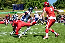 American Football, Herren, Shark Water GFL, Saison 2022, Straubing Spiders -  Mecenaries Marburg, 02.07.2022