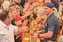 Eishockey, Herren, DEL, Penny DEL, Saison 2023-2024, Straubing Tigers, Mannschaftsvorstellung im Weckmannszelt,12.08.2023