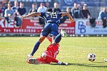 Fußball, Bayernliga Süd , Saison 2021-2022, Spvgg Hankofen-Hailing - TSV 1860 München II, 30. Spieltag, 25.03.2022