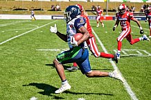 American Football, Herren, Shark Water GFL, Saison 2022, Straubing Spiders -  Mecenaries Marburg, 02.07.2022