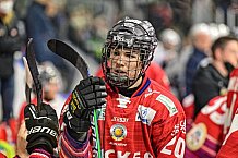 Herren, Eishockey, Oberliga-Süd, Saison 2021-2022, Playoffs, Spiel 3, Deggendorfer SC - EC Hannover Indians,  24.03.2022