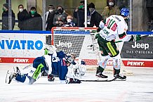 Eishockey, Herren, DEL, Saison 2021-2022, 25. Spieltag, Straubing Tigers - Augsburger Panther,  20.02.2022