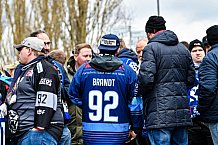 Eishockey, Herren, DEL, Saison 2021-2022, Playoff, Viertelfinale, Spiel 1, Straubing Tigers - Adler Mannheim, 10.04.2022