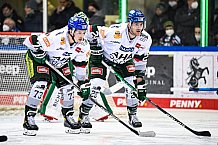 Eishockey, Herren, DEL, Saison 2021-2022, 25. Spieltag, Straubing Tigers - Augsburger Panther,  20.02.2022