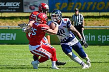 American Football, Herren, Shark Water GFL, Saison 2022, Straubing Spiders -  Mecenaries Marburg, 02.07.2022