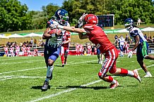 American Football, Herren, Shark Water GFL, Saison 2022, Straubing Spiders -  Mecenaries Marburg, 02.07.2022