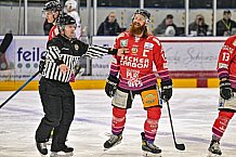 Herren, Eishockey, Oberliga-Süd, Saison 2021-2022, Playoffs, Spiel 2, Deggendorfer SC - EC Hannover Indians,  19.03.2022