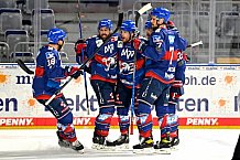 Eishockey, Herren, DEL, Saison 2020-2021, Playoff Viertelfinale Spiel 3, Adler Mannheim - Straubing Tigers, 24.04.2021