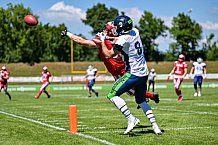 American Football, Herren, Shark Water GFL, Saison 2022, Straubing Spiders -  Mecenaries Marburg, 02.07.2022