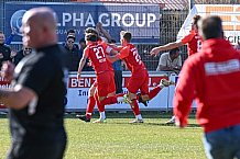 Fußball, Bayernliga Süd , Saison 2021-2022, Spvgg Hankofen-Hailing - TSV 1860 München II, 30. Spieltag, 25.03.2022