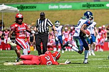 American Football, Herren, Shark Water GFL, Saison 2022, Straubing Spiders -  Mecenaries Marburg, 02.07.2022