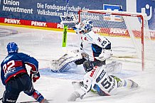 Eishockey, Herren, DEL, Saison 2020-2021, Playoff Viertelfinale Spiel 3, Adler Mannheim - Straubing Tigers, 24.04.2021