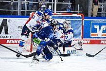 Eishockey, Herren, DEL, Saison 2021-2022, Playoff, Viertelfinale, Spiel 1, Straubing Tigers - Adler Mannheim, 10.04.2022