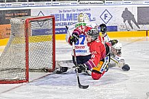 Herren, Eishockey, Oberliga-Süd, Saison 2021-2022, Playoffs, Spiel 2, Deggendorfer SC - EC Hannover Indians,  20.03.2022