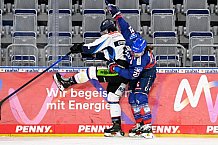 Eishockey, Herren, DEL, Saison 2020-2021, Playoff Viertelfinale Spiel 3, Adler Mannheim - Straubing Tigers, 24.04.2021