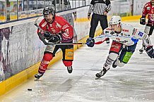 Herren, Eishockey, Oberliga-Süd, Saison 2021-2022, Playoffs, Spiel 2, Deggendorfer SC - EC Hannover Indians,  19.03.2022