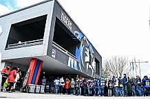 Eishockey, Herren, DEL, Saison 2021-2022, Playoff, Viertelfinale, Spiel 1, Straubing Tigers - Adler Mannheim, 10.04.2022
