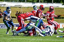 American Football, Herren, Shark Water GFL, Saison 2022, Straubing Spiders -  Mecenaries Marburg, 02.07.2022