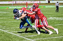 American Football, Herren, Shark Water GFL, Saison 2022, Straubing Spiders -  Mecenaries Marburg, 02.07.2022