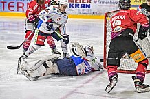 Herren, Eishockey, Oberliga-Süd, Saison 2021-2022, Playoffs, Spiel 2, Deggendorfer SC - EC Hannover Indians,  19.03.2022