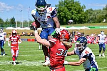 American Football, Herren, Shark Water GFL, Saison 2022, Straubing Spiders -  Mecenaries Marburg, 02.07.2022