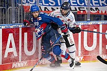 Eishockey, Herren, DEL, Saison 2020-2021, Playoff Viertelfinale Spiel 3, Adler Mannheim - Straubing Tigers, 24.04.2021