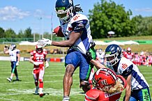 American Football, Herren, Shark Water GFL, Saison 2022, Straubing Spiders -  Mecenaries Marburg, 02.07.2022