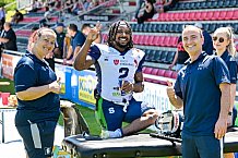 American Football, Herren, Shark Water GFL, Saison 2022, Straubing Spiders -  Mecenaries Marburg, 02.07.2022